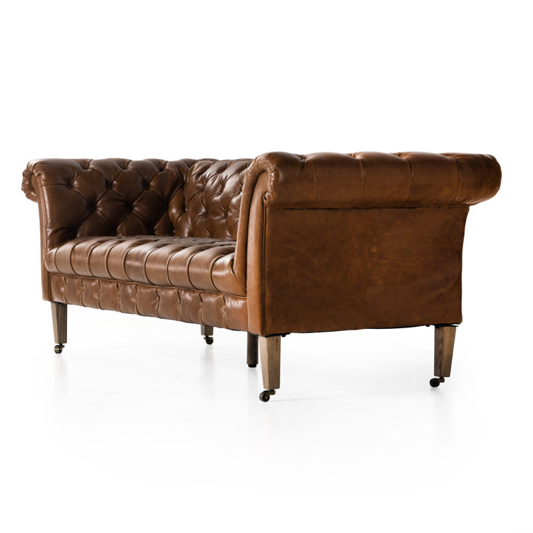 Sofa Grey 81.25\'\' Gentree Wayfair | Leather Canora