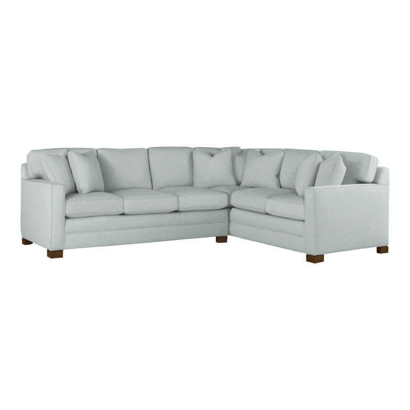 Hillcrest Upholstered L-Shaped Sectional Reversible, Ian Haze, Havana