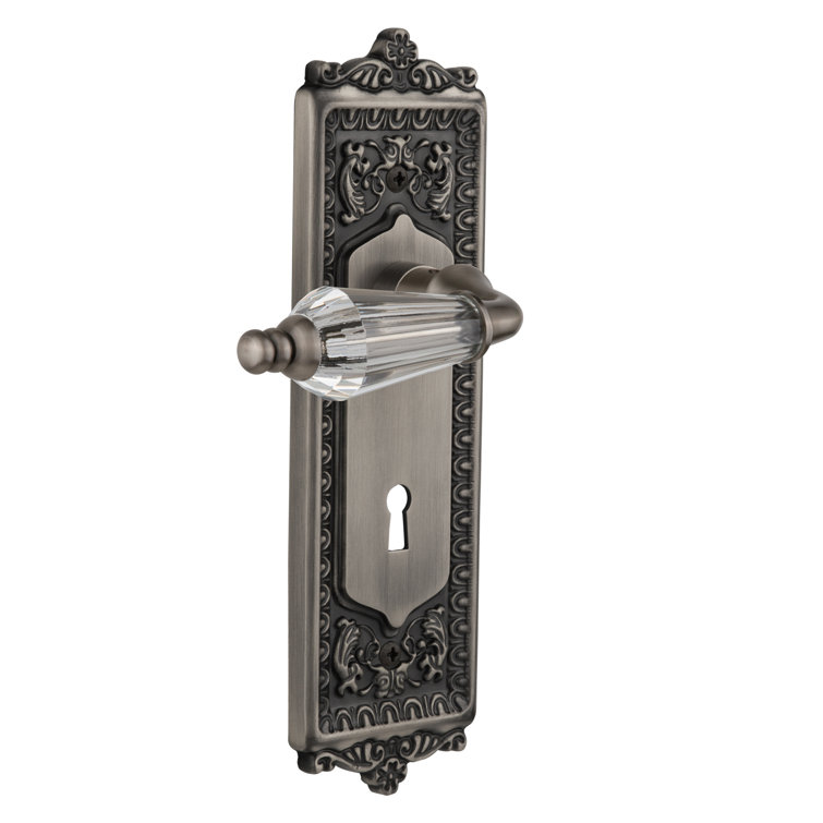Egg & Dart Plate with Decorative Keyhole and Double Dummy with Parlour Lever