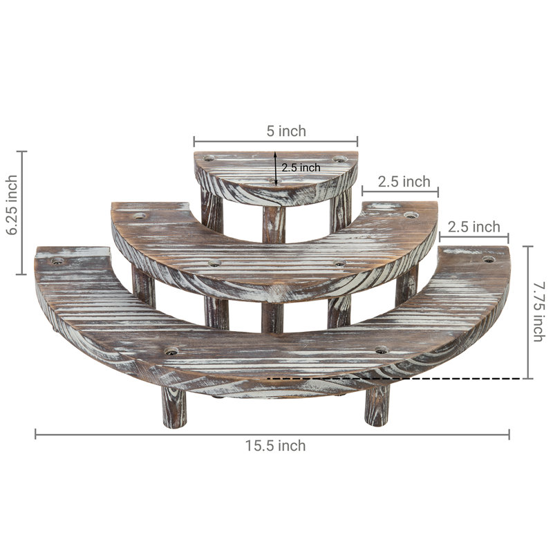 Paoli 3 Tier Wood Cake Tiered Stand