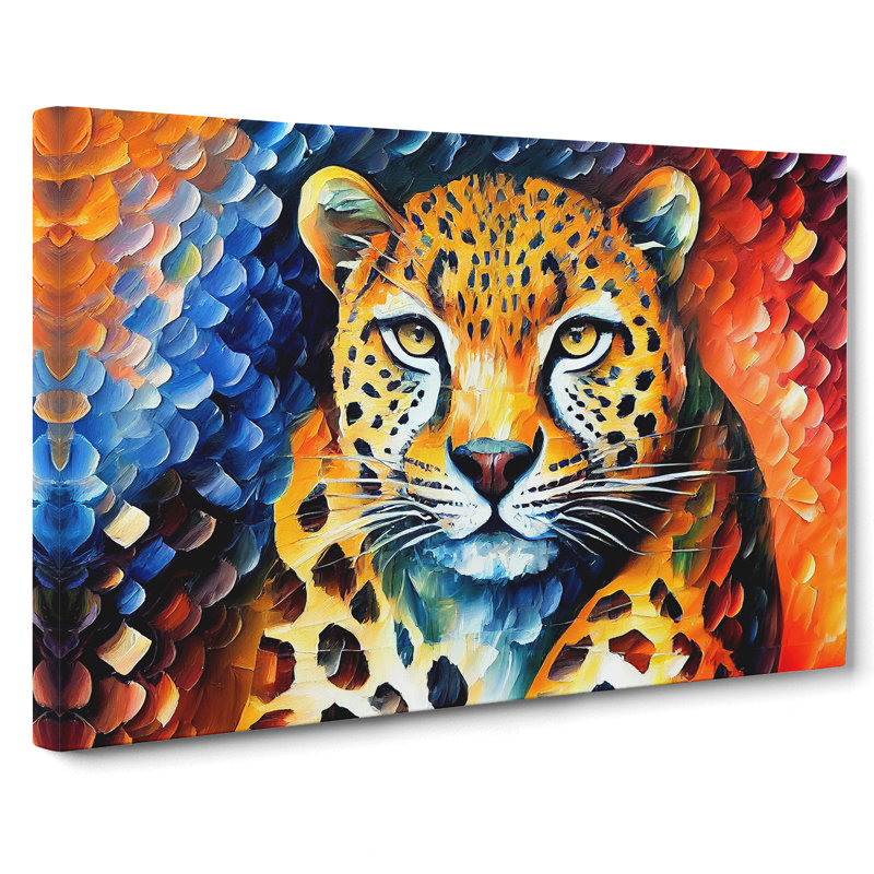 Leopard Painting Vol.4 Abstract - Wrapped Canvas, 50cm H x 76cm W x 3cm D