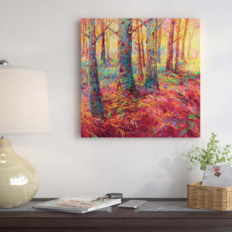 « Redwood Fall » par Iris Scott, impression, H 12 po x l 12 po x P 0,75 po, Toile tendue