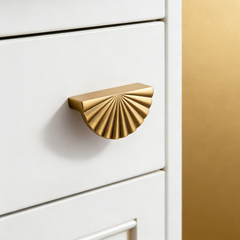 Ensemble de 2 poignées d'armoire bronze champagne, poignées de tiroir centrales de 3 pouces, poignées d'armoire de cuisine et de salle de bain en alliage de zinc massif avec finition galvanisée