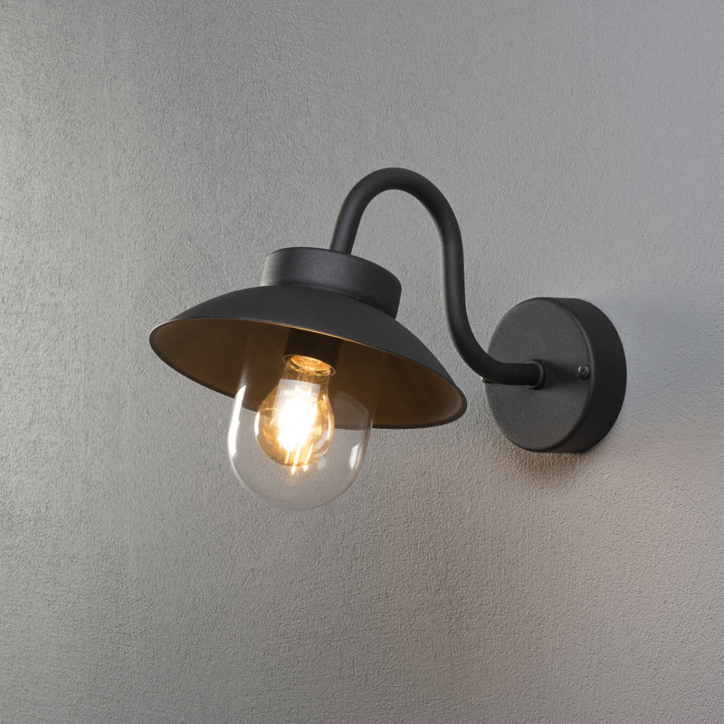 Vega Mini Outdoor Wall Light, Black