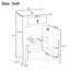 Meuble-lavabo de salle de bain avec lavabo en céramique, porte à fermeture douce et support de rangement-880668068