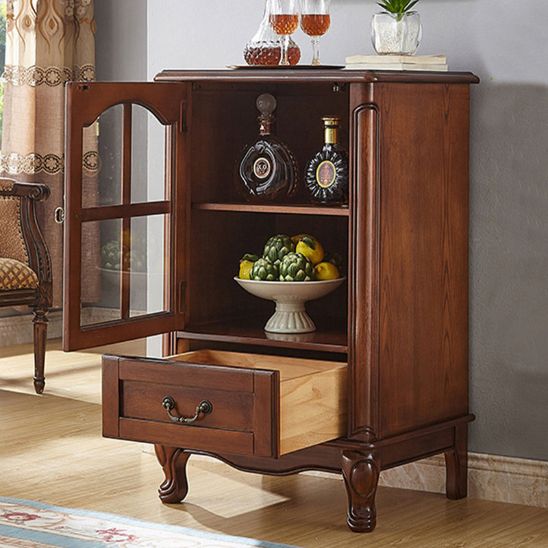 American-Style Simple Light Luxury Accent Cabinet, Brown