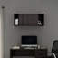 Armoire de rangement murale en noyer teint-1496555347