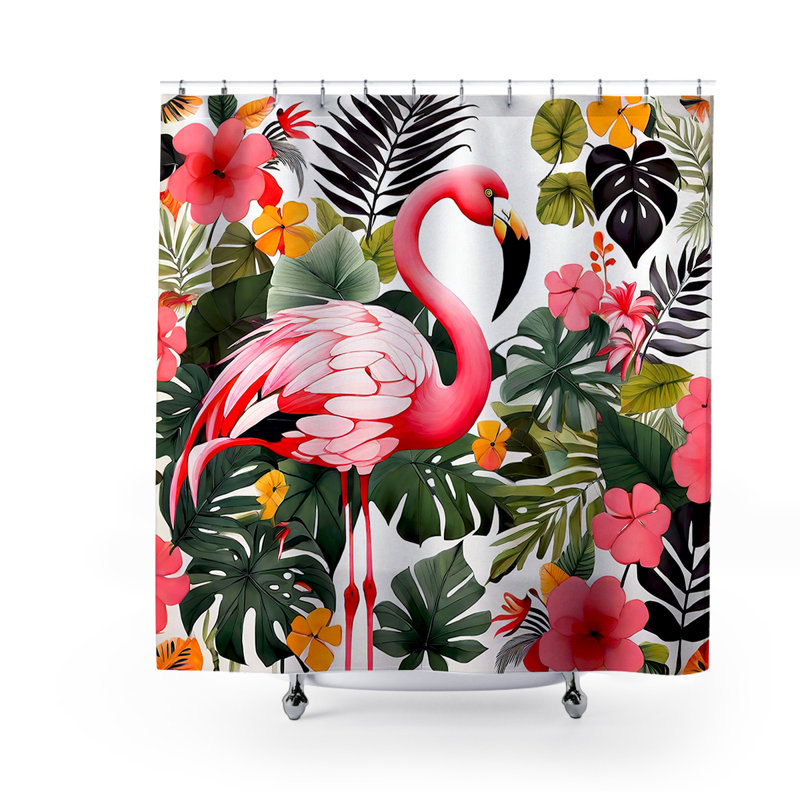 Rideau de douche Amie Flamingo