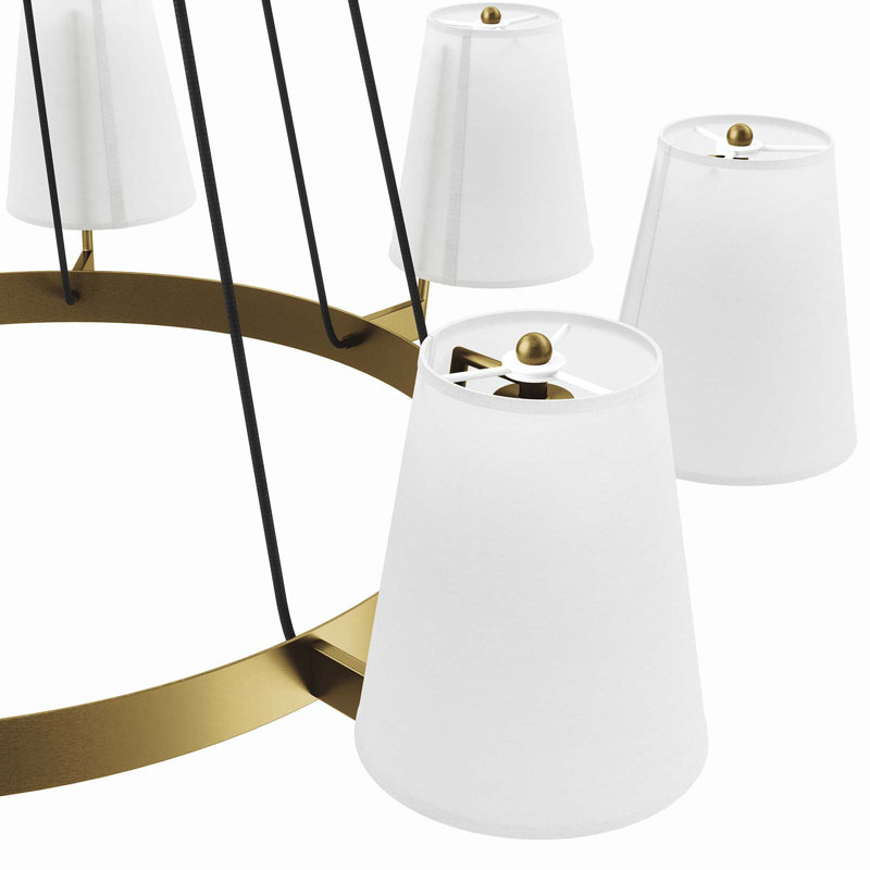 Lustre 8 lumières Surround by Modway, Laiton satiné