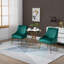 Chaise d'appoint en velours 21,25 po Khivi-834830315