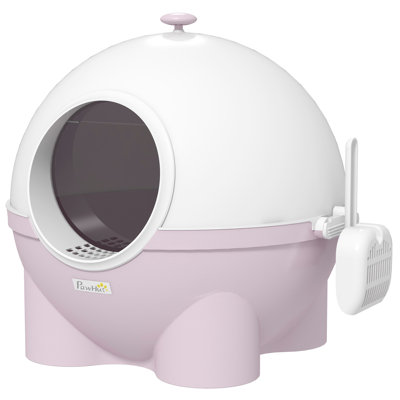Plastic Litter Box Enclosure with Scoop
