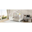 Lit plateforme simple en métal-865431415