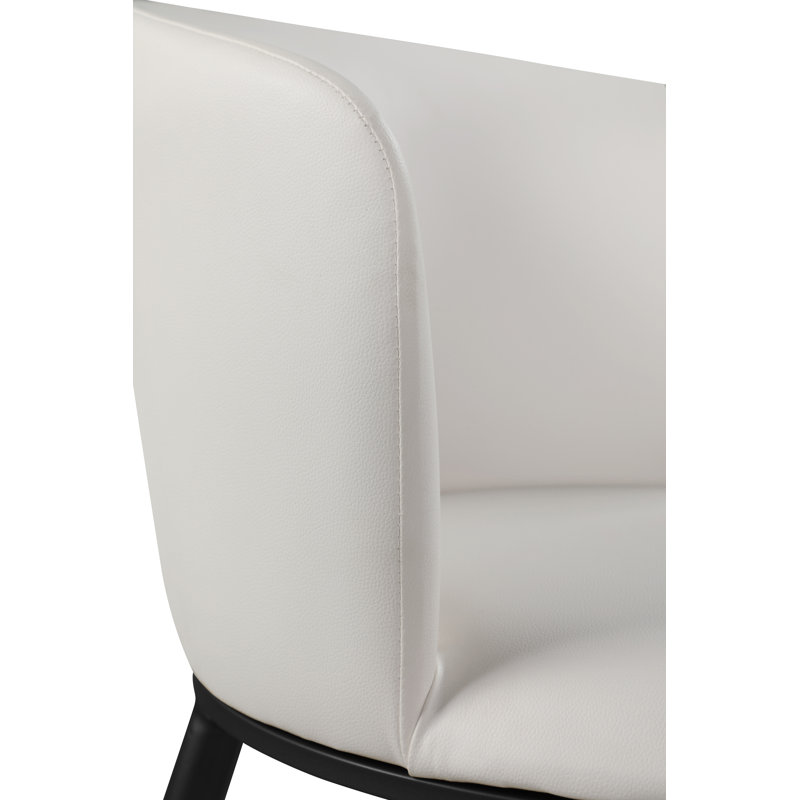 Chaise RavonSide en blanc, Noir