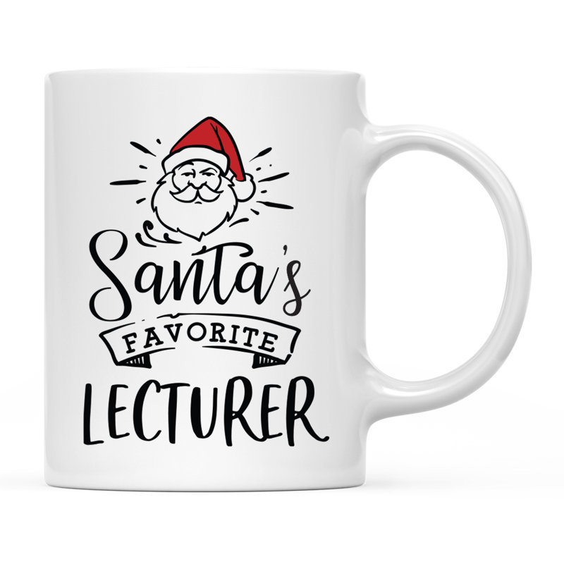 Grande tasse à café Tuileries, « Santa's Favorite Lecturer »