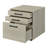 3-drawer Home Office File Cabinet Whitewashed Grey