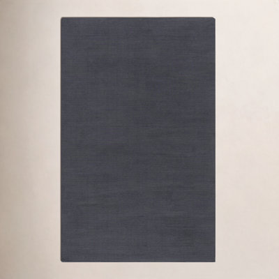 Crowe Wool Charcoal Gray Area Rug