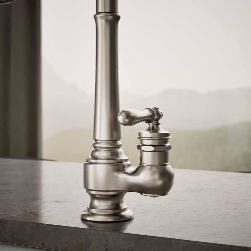 Artifacts Pull Down Bar Faucet, Vibrant Stainless