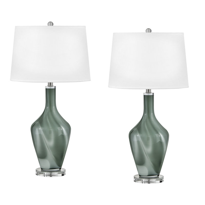 Lampe de table en verre USB