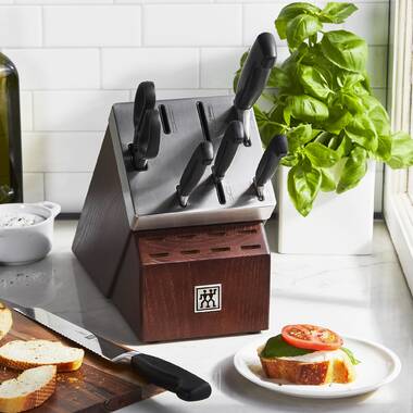 Zwilling J.A. Henckels Pro 7 Piece Knife Block Set with Bonus Sharpener -  KnifeCenter - 38433-108