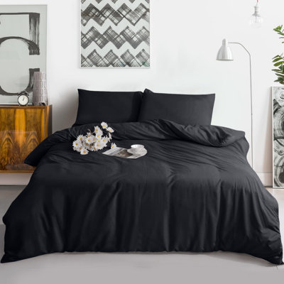 Dyed Duvet Complete Set With Matchnig Fitted Sheet and Pillow cover