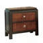 Table de chevet Acacia noyer 1pc seulement