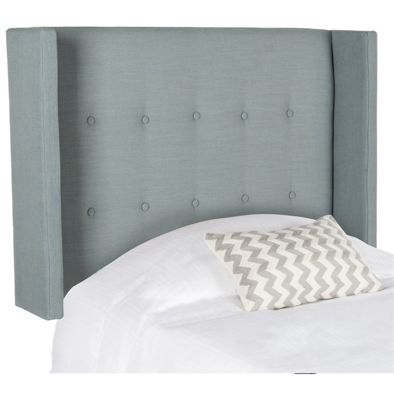Davin Upholstered Headboard, Twin, Sky Blue