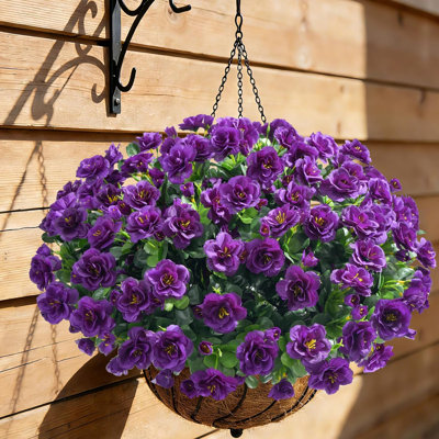 8 pièces de fleurs et de plantes artificielles pour la décoration printanière extérieure, azalées artificielles et camélias en soie, résistantes aux rayons UV, d'aspect réaliste, convenant aux pots, aux porches, aux patios, aux balcons, aux jardins et aux cours