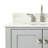 Flynt 37'' Single Bathroom Vanity with Carrara Marble Top-64627227