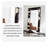 American-Style Vintage Cowhide Wooden Frame High-Definition Full-Length Mirror-984795216