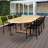 Codi 9 Piece Teak Dining Set