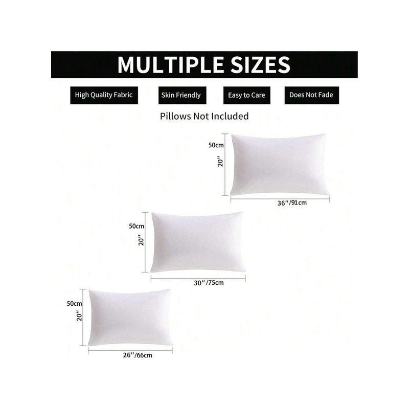 Easy Care Brushed Microfiber Pillow Case Microfiber Polyester Pillowcase With Envelope Closure By Lotechicw, King Pillowcase