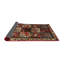 Tapis traditionnel Haze Mehroon / noir / crème-56756944