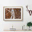 Bend In The Forest Road Painting - Single Picture Frame Print on MDF-56633659-56633660