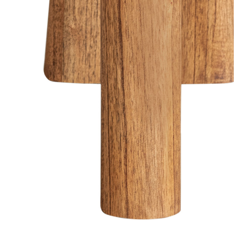 Console en bois massif 49 "Prerte, Naturel