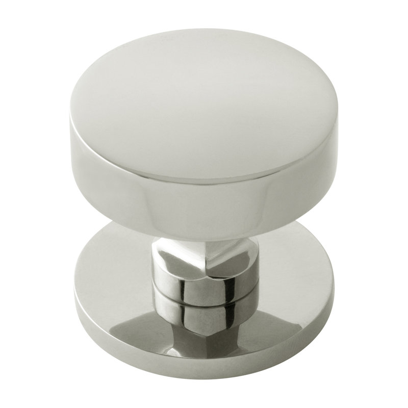 Parkview Collection Round Knob - Cabinet Knob - Transitional Hardware for Drawers & Cabinets, 1-1/2", Polished Nickel
