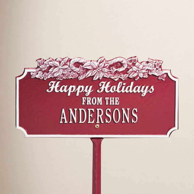 Piquet de jardin «Happy Holidays», Oui