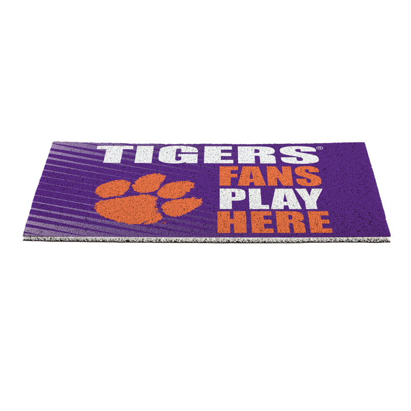 Clemson University Fan PVC Mat, 28"x16"