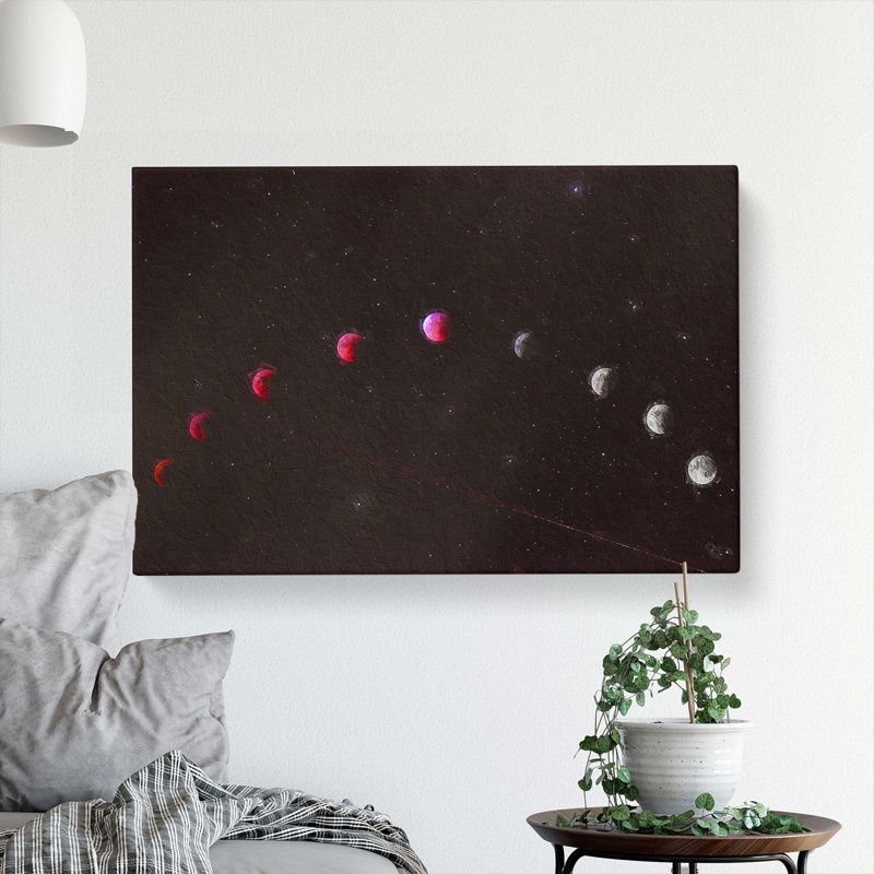 Lunar Eclipse - Wrapped Canvas, 35cm H x 50cm W x 3cm D