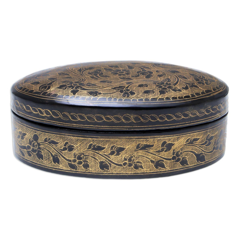 Boîte décorative en bois de mangue Roode