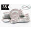 Waterside 35pc Bloomsbury Porcelain Dinner Set