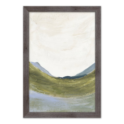 Paysage abstrait vert - peinture sur toile