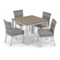 Ensemble de table de salle à manger et de chaises d'appoint 39 pièces Argento