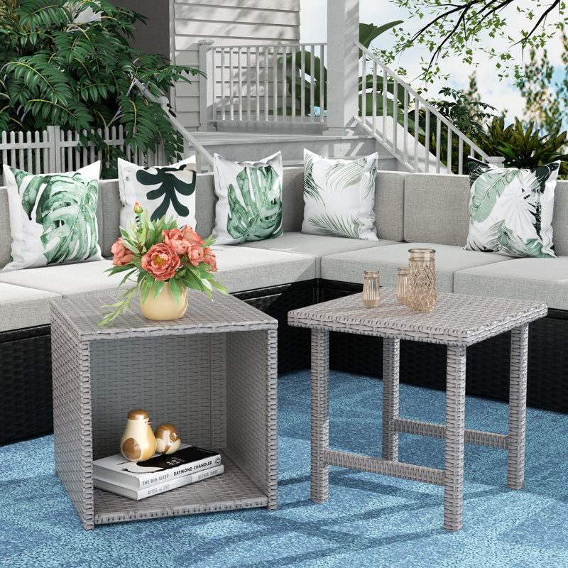 Table d'appoint Delano, Gris