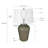 D18x28.5" Glass Table Lamp