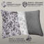 Oreiller carré en coton gris anthracite Ice Feeling (paquet de 2)