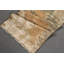 Tapis turc Oushak fait à la main à motif anatolien beige rétro
