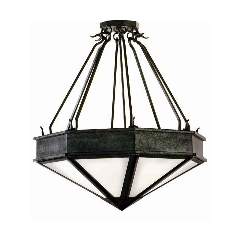 Luminaire suspendu bol simple 4 lumières Rock, Golden Verde Premium, Acrylique transparent