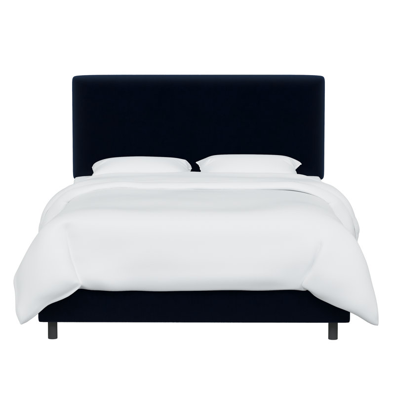 Anabella Upholstered Standard Bed, Performance Velvet Ocean, Full / Double