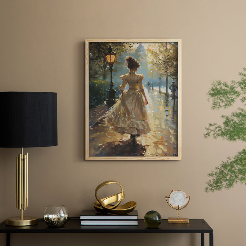 WOMEN Series DCXCVI, reproduction encadrée - bois massif, Naturel, H 11 po x l 9 po