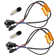 2 Pcs T25 3157 800LM Turn Signal Parking DRL LED Bulbs with Load Resistors Decoder Kit
